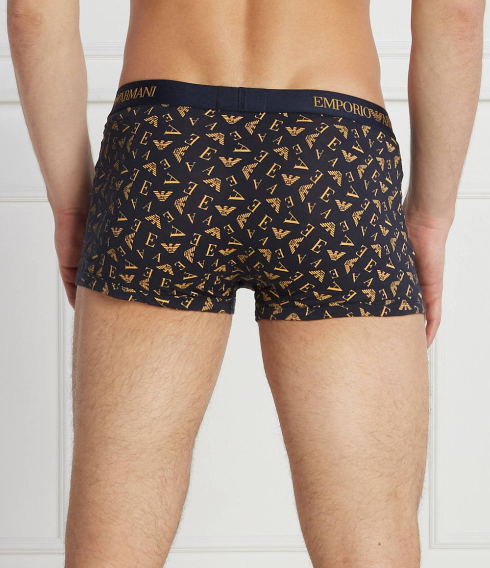 Трусики-боксеры 3шт. Emporio Armani - темно-синий(111625 3F722)