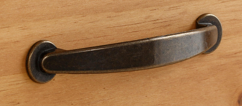 Тумба в гостиную Ландхаус 130х38х130 см, белый комод из массива сосны с 3 ящиками