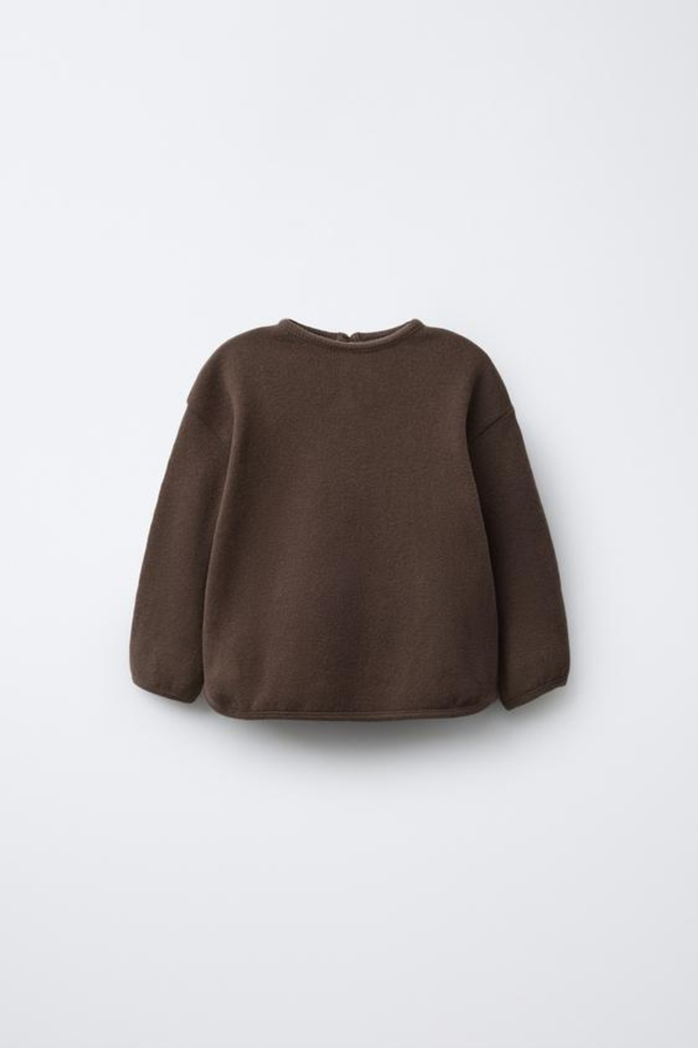 ZARA ФУТБОЛКА SOFT TOUCH, КОРИЧНЕВЫЙ