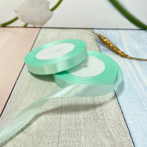 Лента атласная 1,2 см Аквамарин