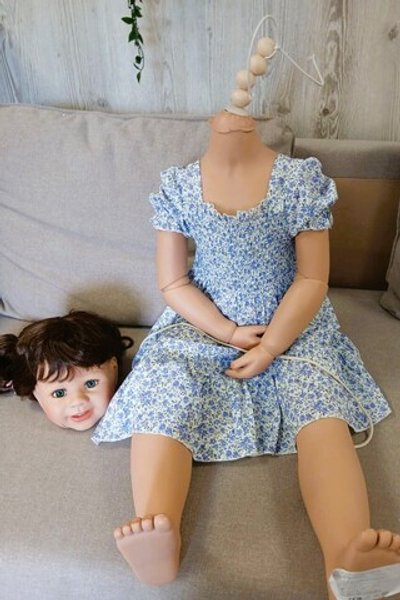 УЦЕНКА Кукла Реборн ростовая 120см в пакете (FA-437)