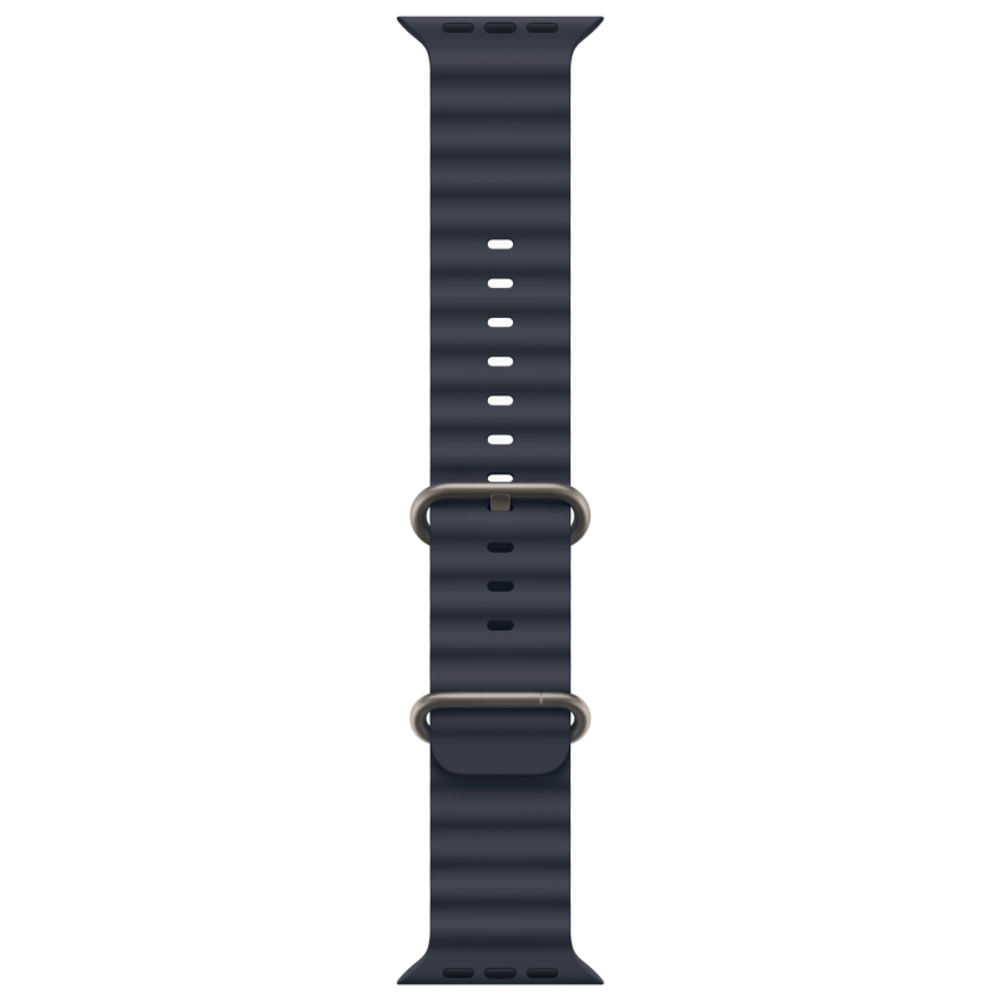 Часы Apple Watch Ultra 2, 49 мм GPS + Cellular, титан бежевого цвета, ремешок Ocean тёмно-синего цвета (2024)