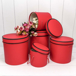 Коробка 25х25 см Набор 5 шт (Красный)