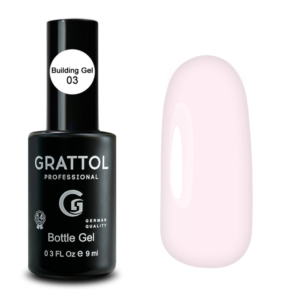 Grattol Bottle Gel - Гель во флаконе с кистью 03, 9мл