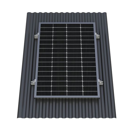 Крепёж одной солнечной батареи 100-200 Вт на наклонную крышу. 70 мм, фото №723152452