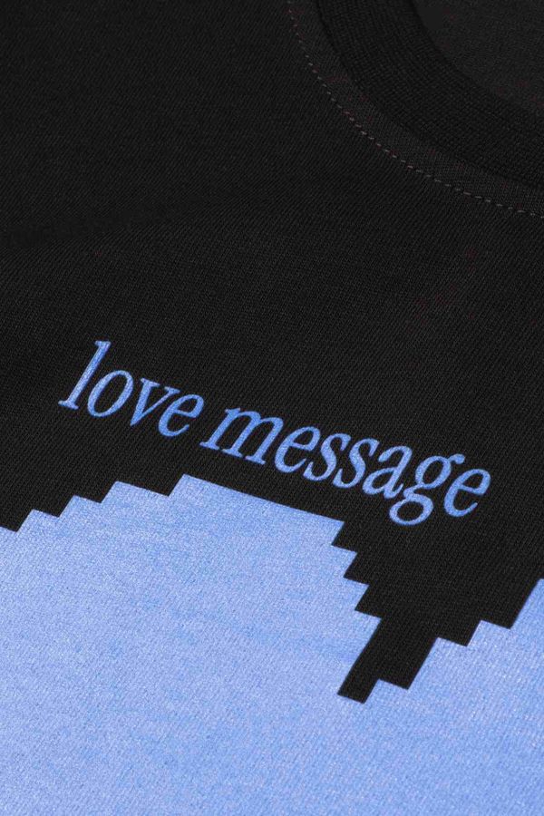 Футболка Love Message плотная мужская черная - фото 8