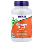 NOW Foods, корень имбиря, 550 мг, 100 растительных капсул