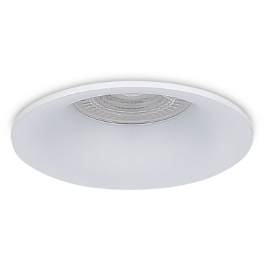 Светильник встраиваемый, GU10, D90xH35мм, IP20, белый, без лампы