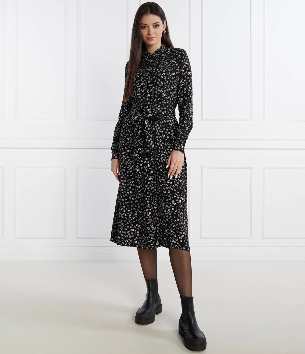 Платье с ремешком DITSY BELTED Tommy Jeans - черный(DW0DW17419)