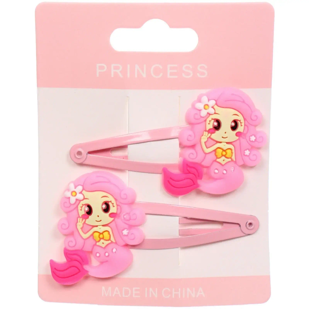 Зажимы для волос детские 2шт «ФРАТТИ БУМ», русалочка, 5.5*1см