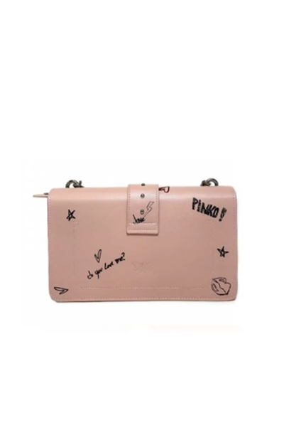 MINI LOVE BAG SIMPLY GRAFFITI - pink