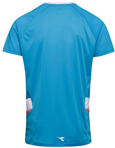 Мужская теннисная футболка Diadora T-Shirt - bright cyan blue