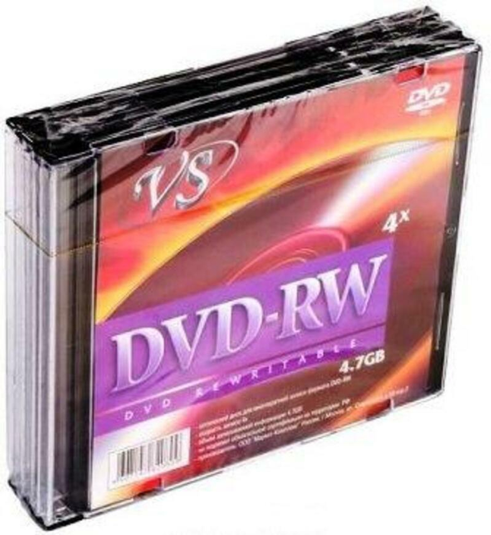 Диск VS DVD-RW 4,7 GB 4x SL/5