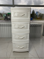 Комод 4-х секционный (белый) М5507