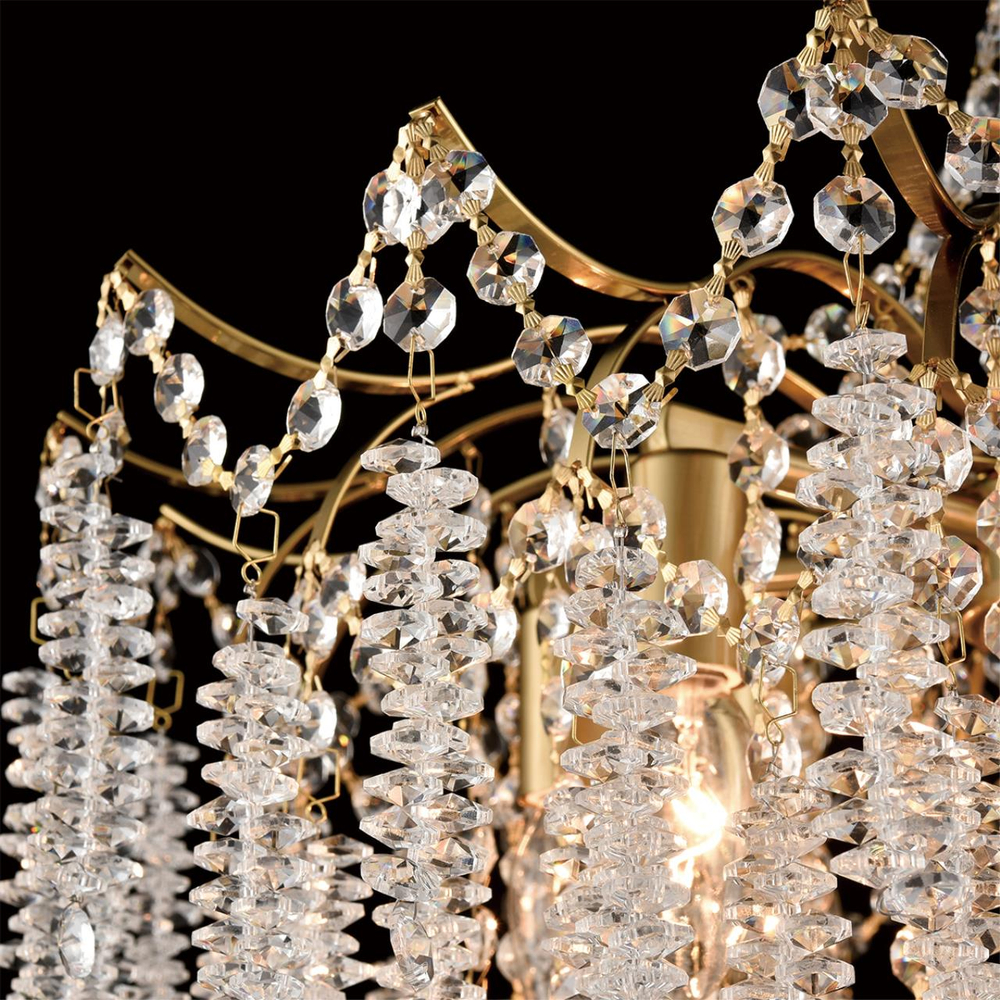 8243/8 CLASSI LN26 086 латунь металл/хрусталь Люстра подвесная E14 8*40W 220V KRISTINA