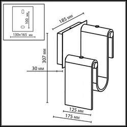 Накладной светильник Odeon Light Flow 5106/11WL