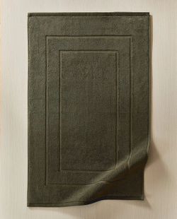 Zara Home - Нескользящий коврик для ванной из хлопка, зеленый, 55x80 см