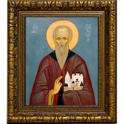 Пахомий Нерехтский, Сыпановский, Костромской преподобный. Икона на холсте.