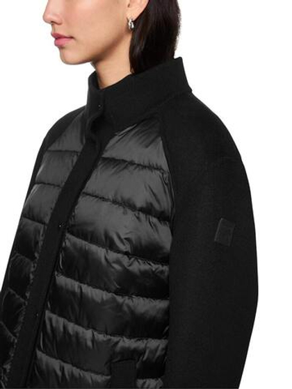 Marc Cain Пальто из шерсти со стеганой вставкой