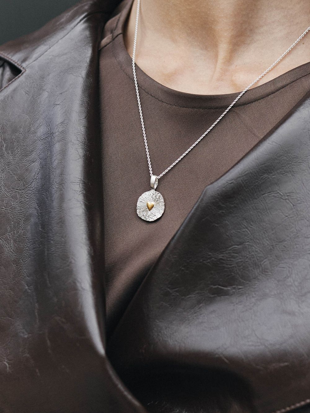 Подвеска Душа с сердцем, позолота