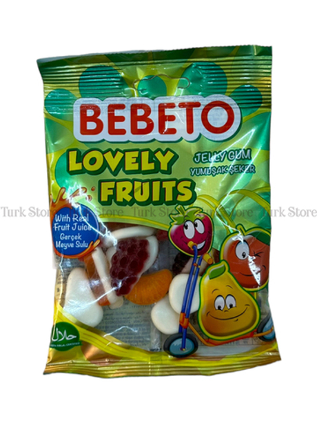Жевательный мармелад Bebeto lovely fruits 80 гр