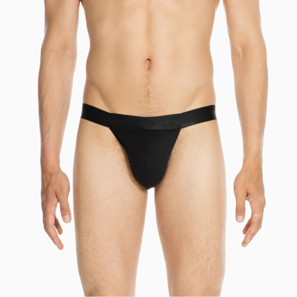 Мужские трусы танга черные HOM CLASSIC Tanga Briefs 400413_400004