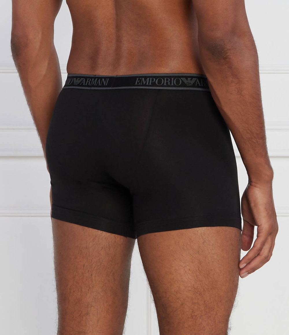 Трусики-боксеры 3шт. Emporio Armani - черный(111473 3F717)