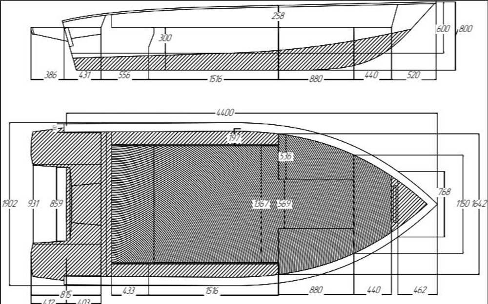 Алюминиевые моторные лодки GIRGIS 440