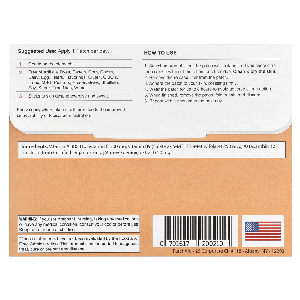 PatchAid, Iron Plus Patch, 30 штук