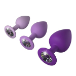 Набор анальных пробок со стразами PipeDream Fantasy for Her Little Gems Anal Trainer Set 494812