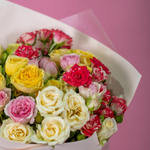 Букет «9 кустовых роз микс» (Кения)