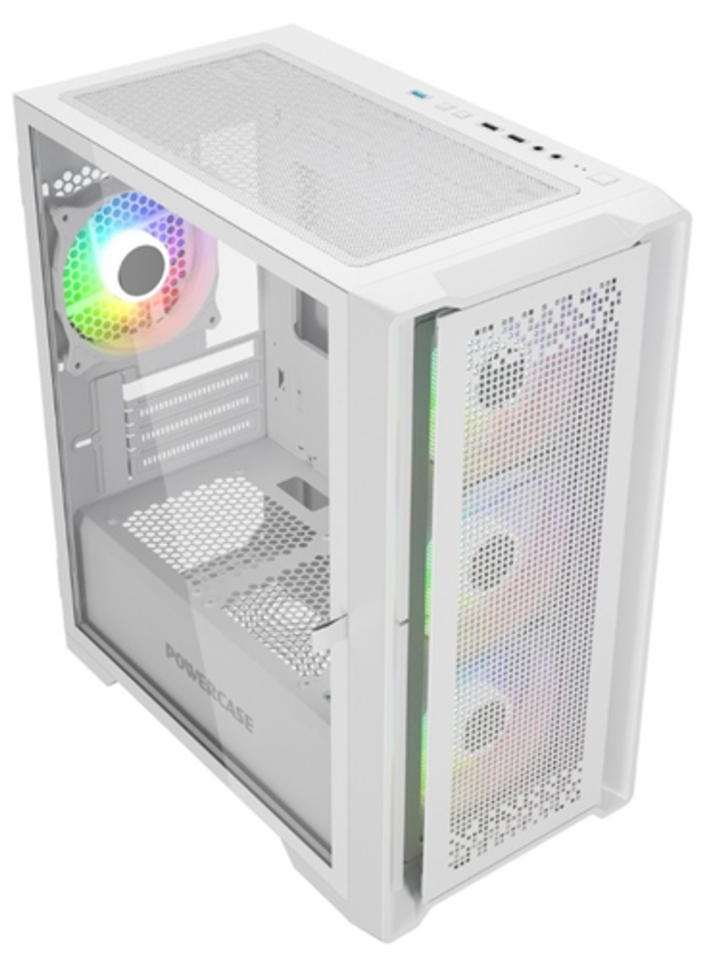 Корпус mATX Powercase ByteFlow Micro White