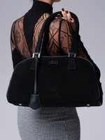 Замшевая сумка DBR 31358 черный велюр