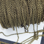 Цепочка, бижутерный сплав, 2.5×2×0.45мм, овальное паяное звено