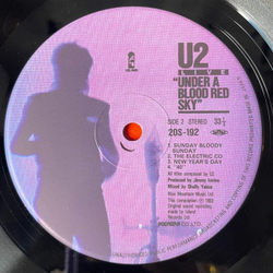 Винтажная виниловая пластинка LP U2 Live Under A Blood Red Sky (Japan 1983) (Obi)