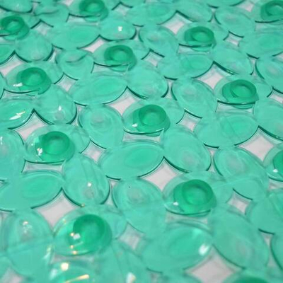 Коврик 67*38см "Мозайка" противоскользящий, бирюзовый