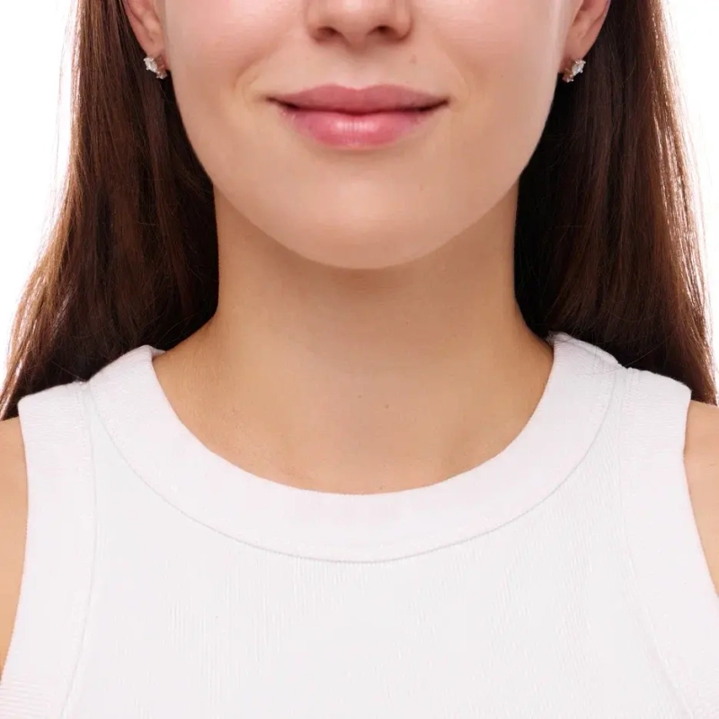 Серьги Серебряный Деликатный Микс – Кристальные