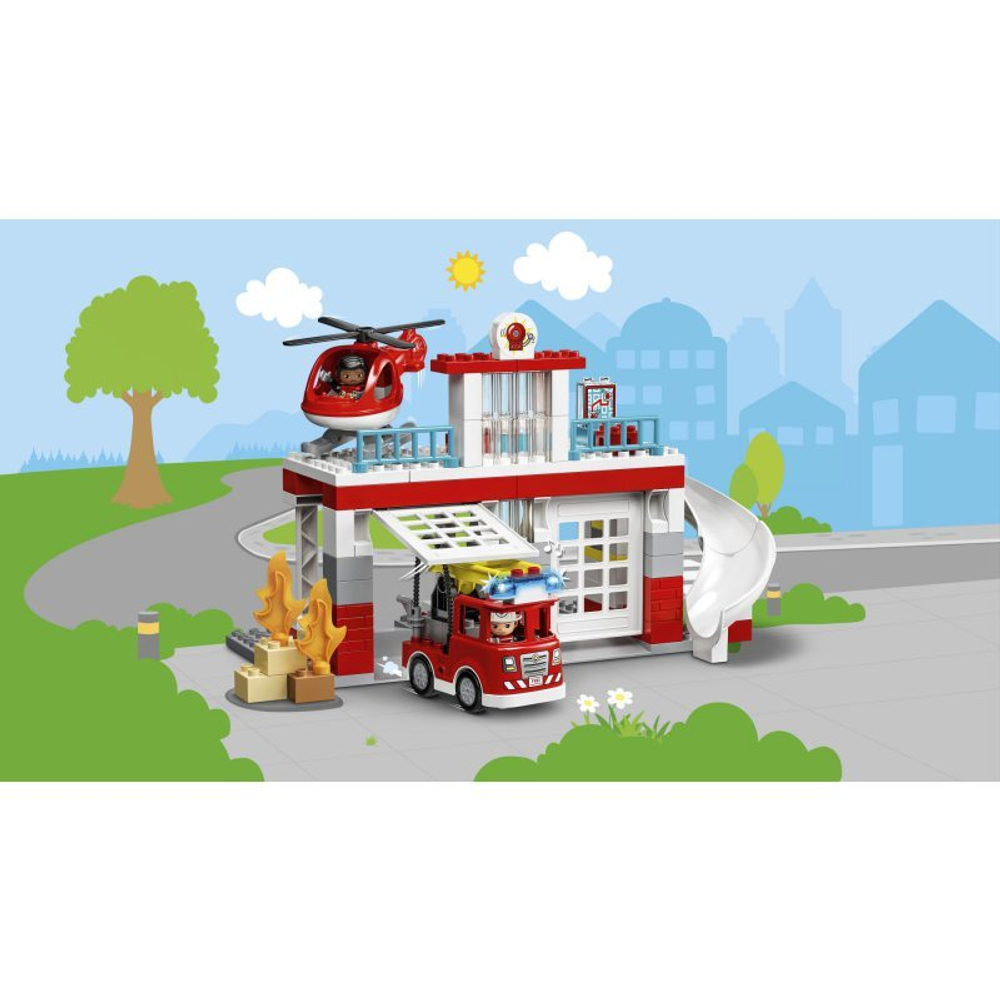 LEGO DUPLO - Пожарная часть и вертолет 10970