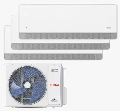 Мульти сплит-система Funai на 3 комнаты (25+25+25 кв.м.) серия KAGAMI White