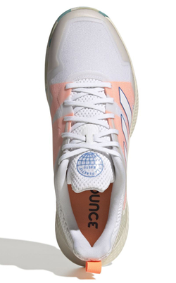 Мужские кроссовки теннисные Adidas Defiant Speed M - cloud white/cloud white/pulse blue