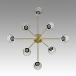 6584/8C MODERNI LN25 000 бронза/прозрачный, металл/стекло Люстра потолочная E14 8*40W 220V DOLIANA