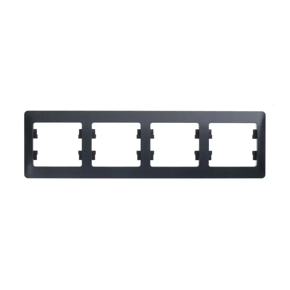 GLOSSA 4-постовая РАМКА, горизонтальная, АНТРАЦИТ