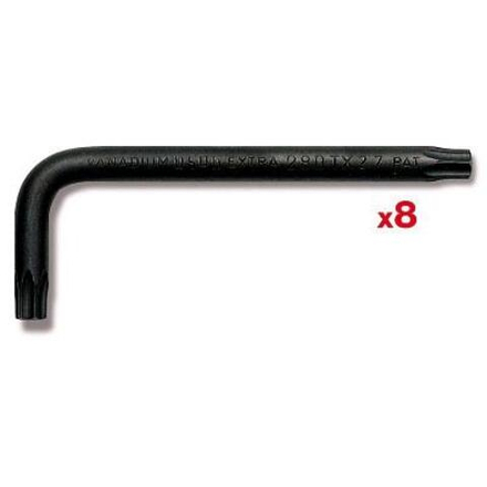 280 TX/SE8  Набор из 8-и Г-образных ключей для винтов TORX® T6÷T25., USAG (Италия)