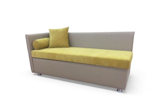 Кухонный диван с ящиком прямой К030 ткань кожзам дерево