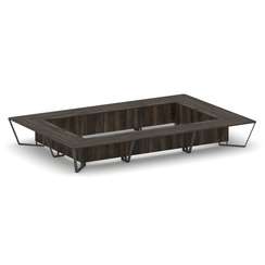 Steel Meet Стол переговорный прямоугольный KD-PR.B.SP-26K2 Дуб Мали/Металл Антрацит 6000*4000*750