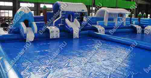 Надувной наземный аквапарк «Мишка на полюсе» 23*13*5 м