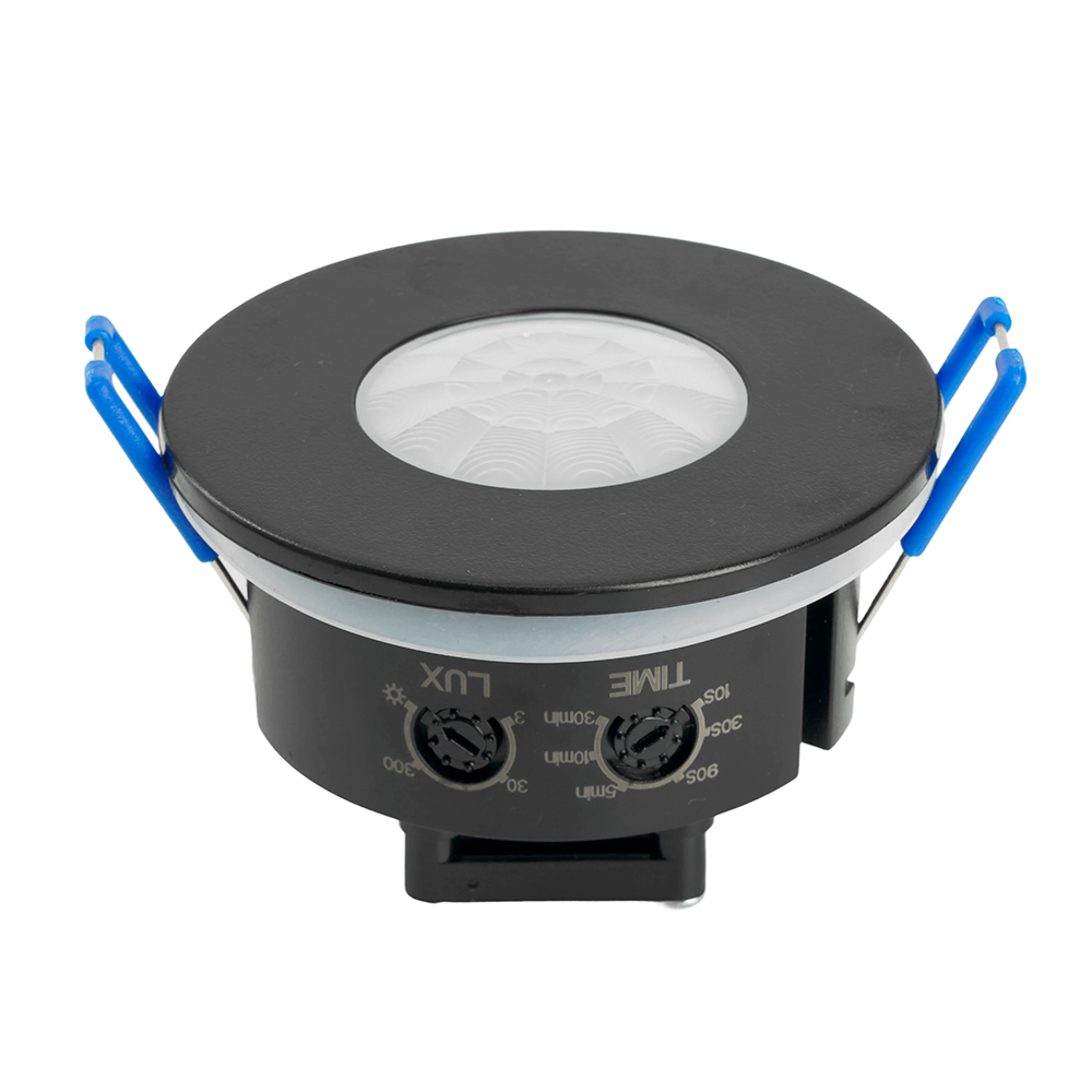 Датчик движения и освещенности 1200W 8m 120°(гориз.) 360°(верт.) чёрный, SEN55, артикул 51577