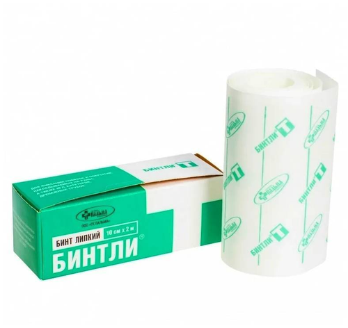 БИНТЛИ-Т бинт липкий нетканый для фиксации повязок 10×200 см