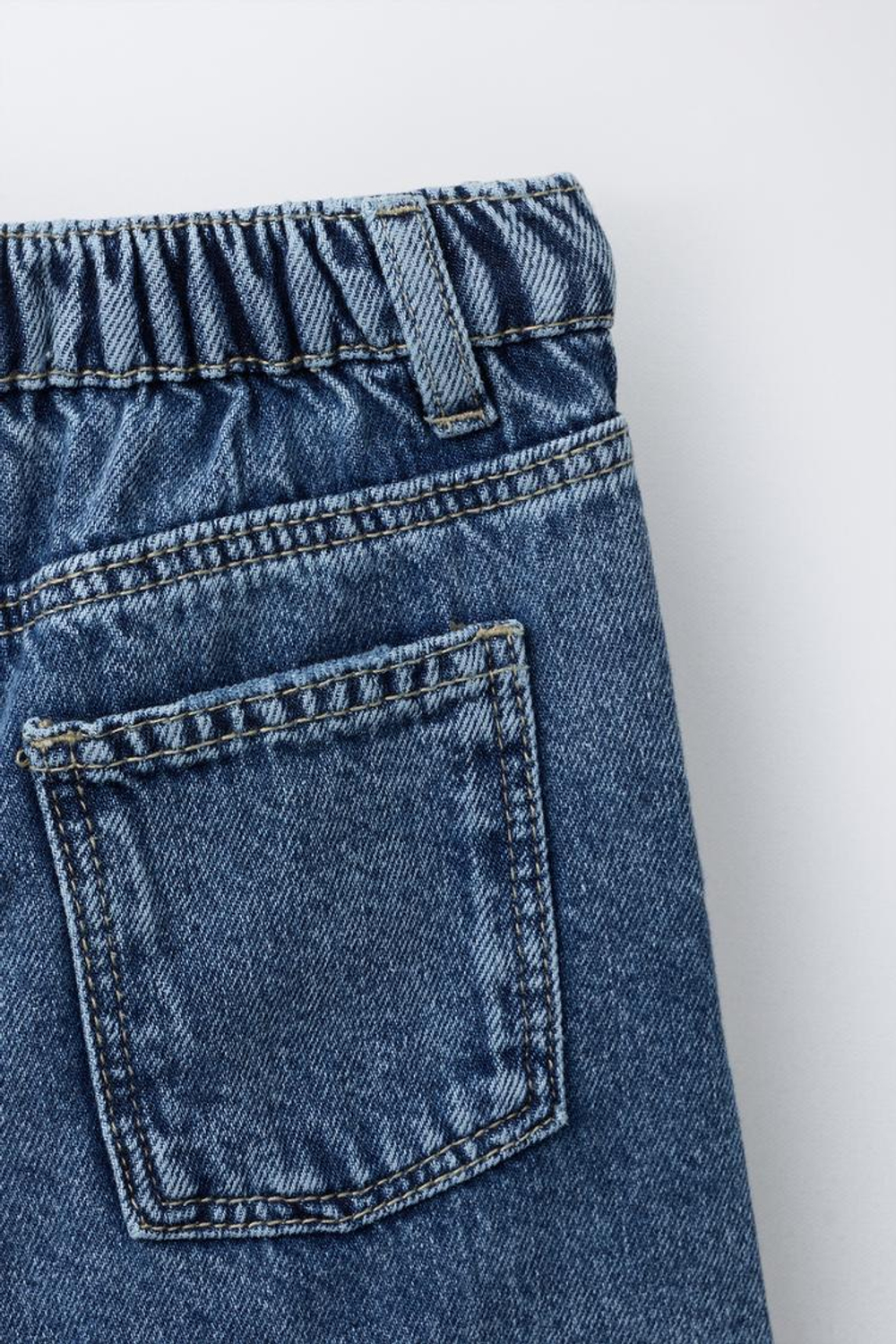 ZARA ДЖИНСЫ SUPER BARREL С РАЗРЕЗАМИ, ЦВЕТ НОЧНОГО НЕБА