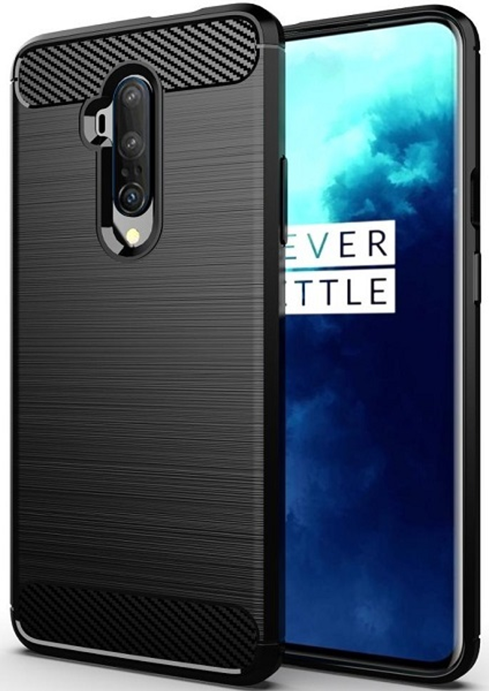 Чехол для OnePlus 7T Pro цвет Black (черный), серия Carbon от Caseport